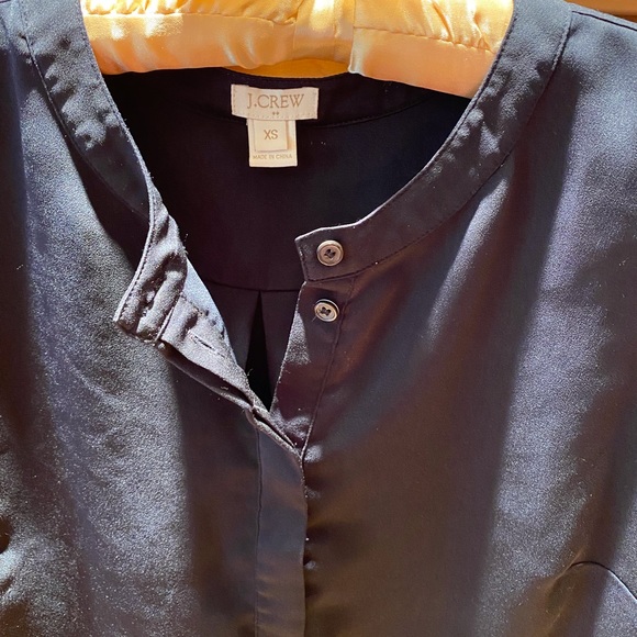 J Crew Navy Blue Blouse - Picture 4 of 10